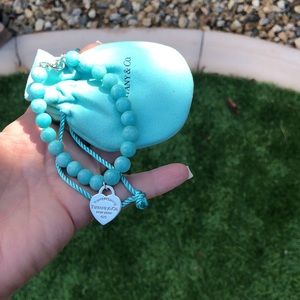 Return To Tiffany heart tag bead bracelet